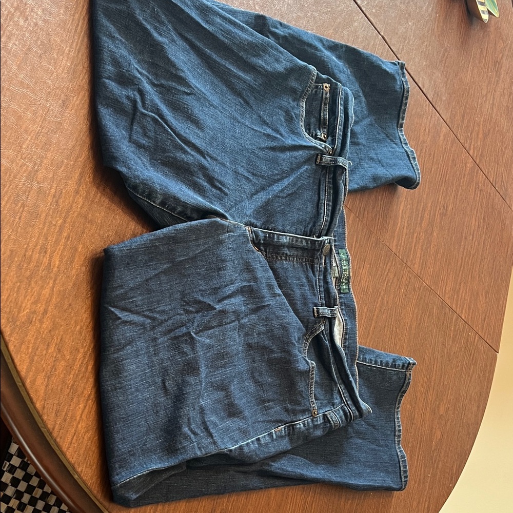 Lauren Ralph Lauren Women's Dark Blue Boot-Cut Jeans